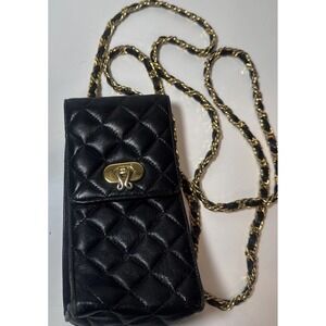 Jay Herbert New York VTG Quilted Mini Rectangle Purse Crossbody Phone Bag